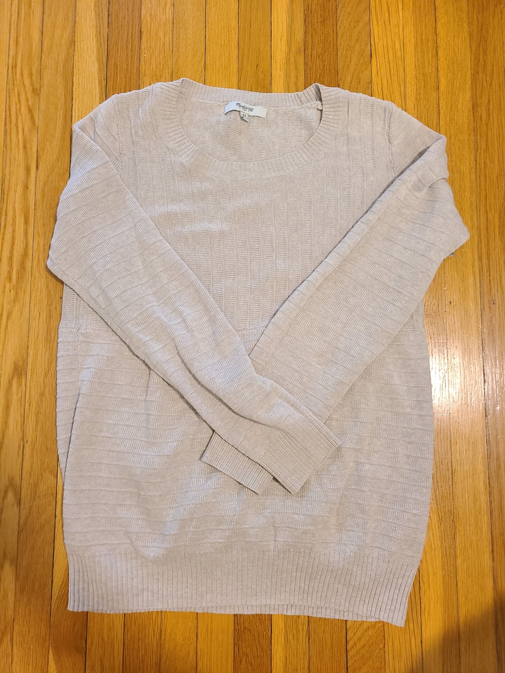 Madewell Light Beige Crewneck Sweater